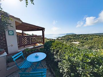 Sterlizia con vista, vicino al mare a Is Traias x4
