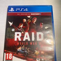Gioco per ps4 RAID world war II