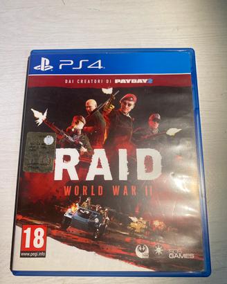 Gioco per ps4 RAID world war II