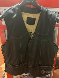 GILET UOMO IN VERA PELLE tg.L HARLEY CUSTOM
