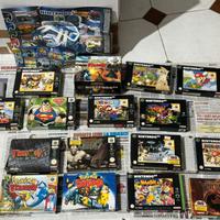 NINTENDO 64 + 4 JOYSTICK + VIBRATION P + 17 GIOCHI