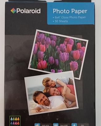 Carta fotografica 50 fogli 6 x 4 Polaroid 180 GSM