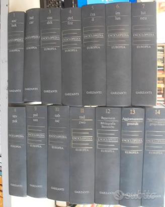 Enciclopedia Europea Garzanti 14 Volumi