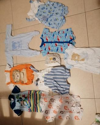 set pagliaccetti 0-1 mese bimbo