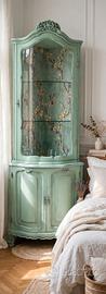 Angoliera shabby chic verde