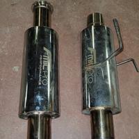 silenziatori inox da 70mm 