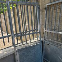 cancello in ferro zincato con serratura  elettrica