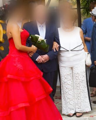 Vestito Rosso da Sposa 42 di Samuela Spose