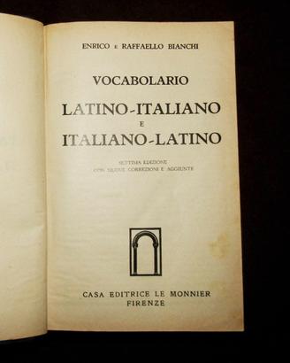 Bianchi, Vocabolario Latino-Italiano 1956