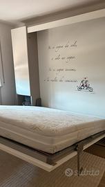 Letto matrimoniale completo a scomparsa