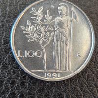 100 lire Minerva piccole