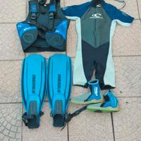 kit immersione subacquea 