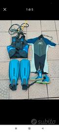 kit immersione subacquea 