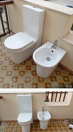 Water, bidet e colonna porta cassetta -