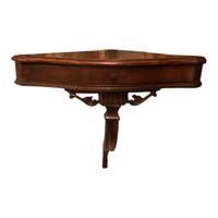 Antico mobile consolle tavolino angolare in noce