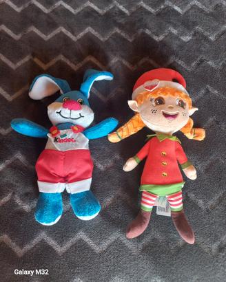 Lotto 2 peluche  Ufficiali Kinder  Ferrero