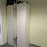 VIHALSGuardaroba con 2 ante, bianco,105x57x200 cm