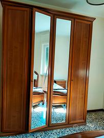 camera da letto in legno completa 6 pezzi