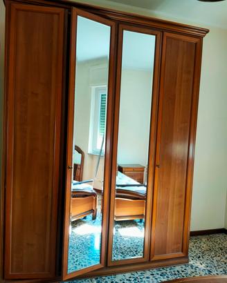 camera da letto in legno completa 6 pezzi