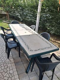 tavolo in resina Nardi da esterno 