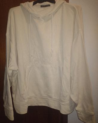 felpa oversized con cappuccio e tasche frontali  