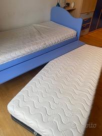 Letto singolo con letto sotto