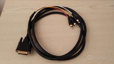 Cavo DVI-I a RCA composito - lunghezza 2m
