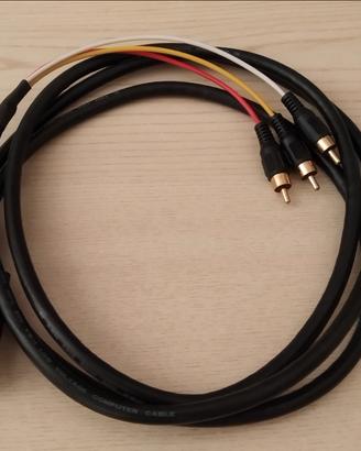 Cavo DVI-I a RCA composito - lunghezza 2m