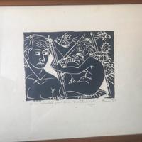 Tono Zancanaro  litografia 1950