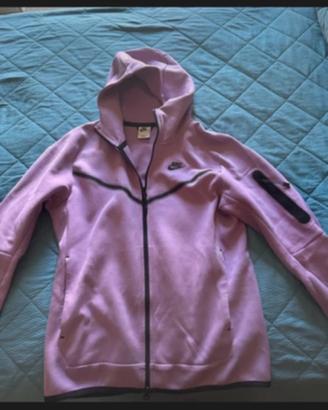 Felpa Nike Tech Fleece rosa con zip
