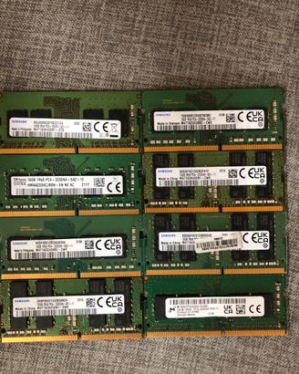 16gb ram ddr4 sodimm pc4 samsung micron 3200 2666