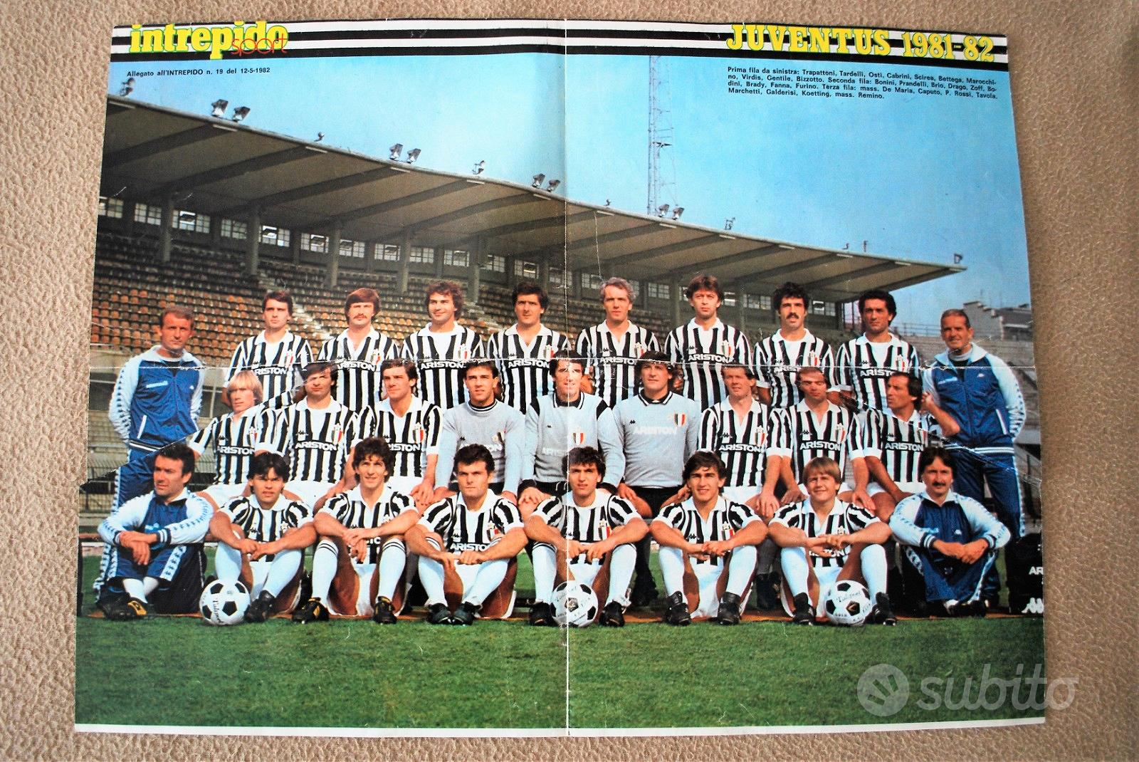 Poster juventus 1981/1982 intrepido sport - Collezionismo In vendita a Udine