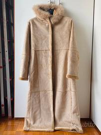 Cappotto scamosciato con volpe