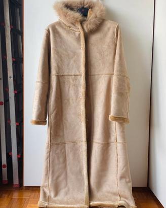 Cappotto scamosciato con volpe
