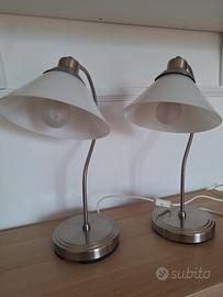 Coppia Lampade IKEA Kroby – Vetro e Acciaio –