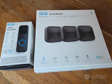 Blink: 3 Telecamere Outdoor HD + Video Doorbel