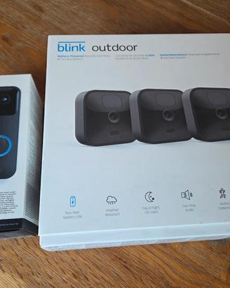 Blink: 3 Telecamere Outdoor HD + Video Doorbel