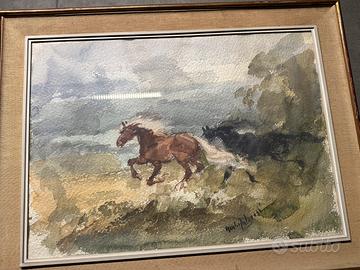 Acquerello Giulio Falzoni 1944  50x70