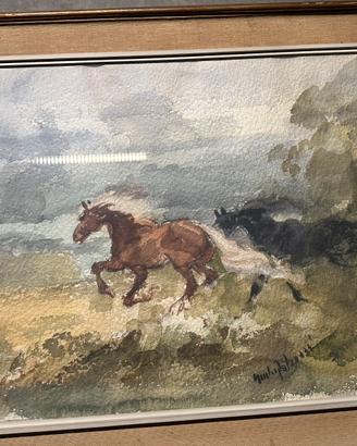 Acquerello Giulio Falzoni 1944  50x70