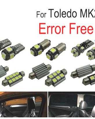 KIT 14 LAMPADE LED INTERNE PER SEAT TOLEDO II MK2 