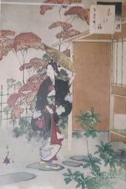 Ukiyo-e Pittura Giapponese Stampa Vintage