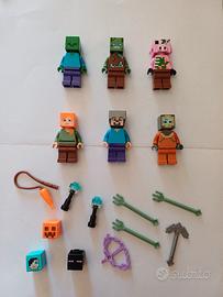 Lego minifigure originali  Minecraft 