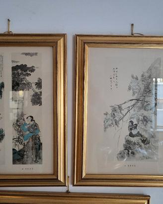 Riproduzione dipinti cinesi stile shan shin 