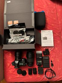 Panasonic G9 con obiettivi