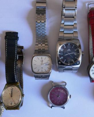 Lotto di 8 orologi da polso