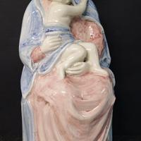 Madonna con Bambino in ceramica vietrese