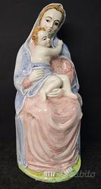 Madonna con Bambino in ceramica vietrese
