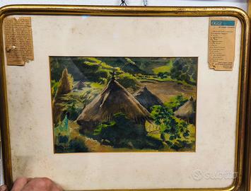 Capanne in Abissinia, Piero Monti 