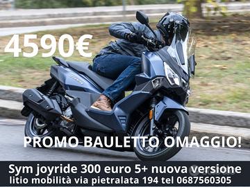 Sym Joyride 300 euro 5+ bauletto omaggio PROMO