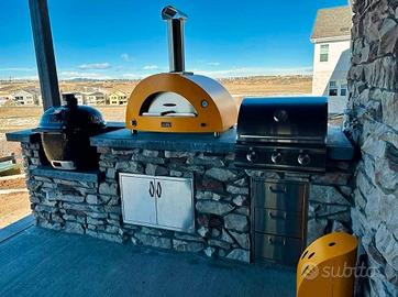 FORNO LEGNA GAS ALFA REFRATTAR INOX PIZZA PANE TOP